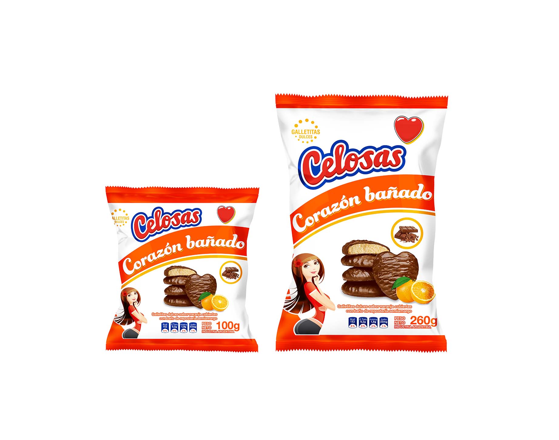 Galletitas Celosas Corazones